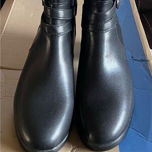 Clarks Black Wide Width Boots
